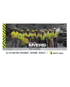 Allan Myers Safety Week Banner 2026 - Please allow 5-7 days for delivery