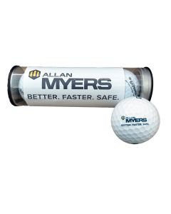 Allan Myers Sleeve of 3 Golf Balls - Callaway Super Soft